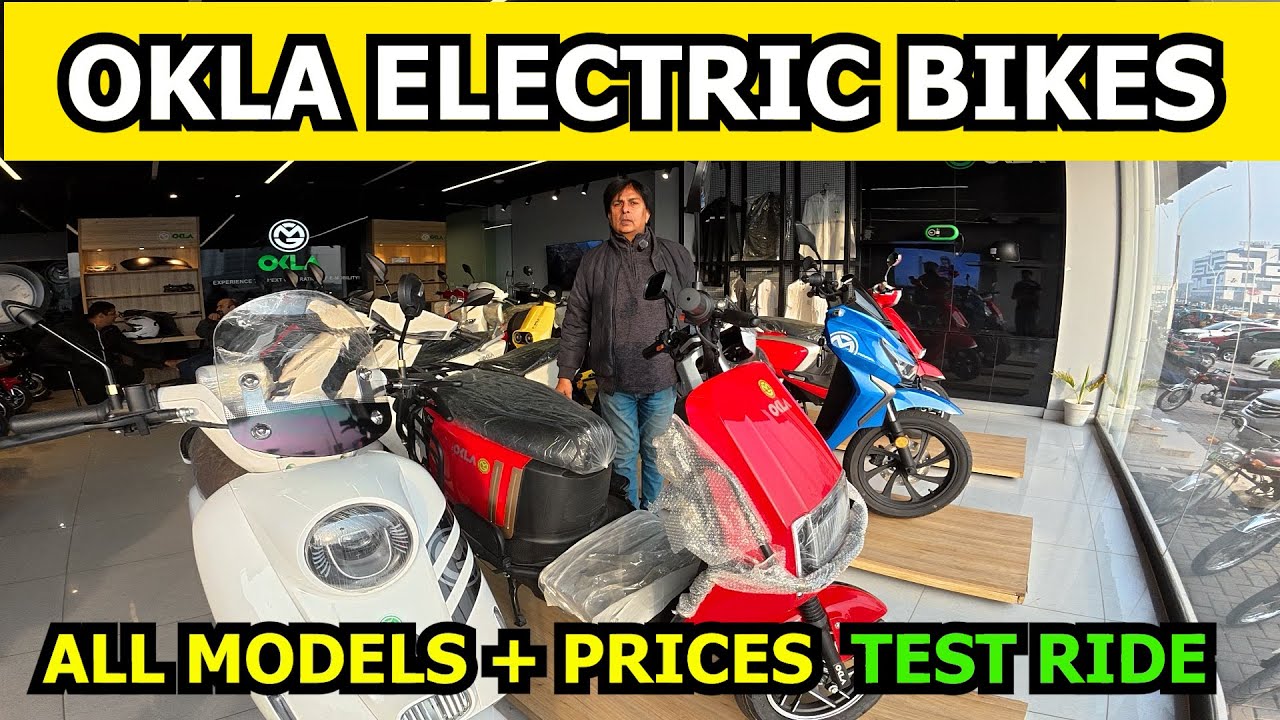 “Okla Electric Bikes Showroom Tour 🔥 | Full Price List & Test Ride Review”