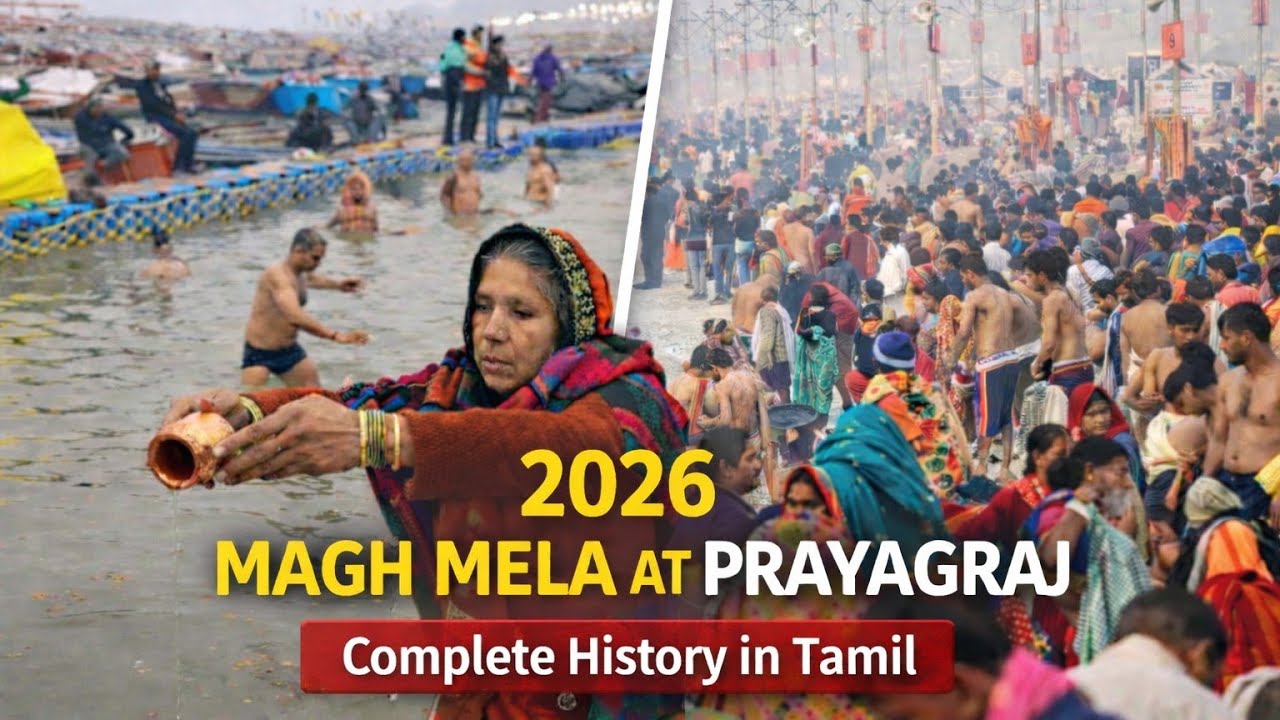 Magh Mela at Prayagraj 2026 | Complete History in Tamil #aaosaibijlee #prayagraj #maghmela2026 