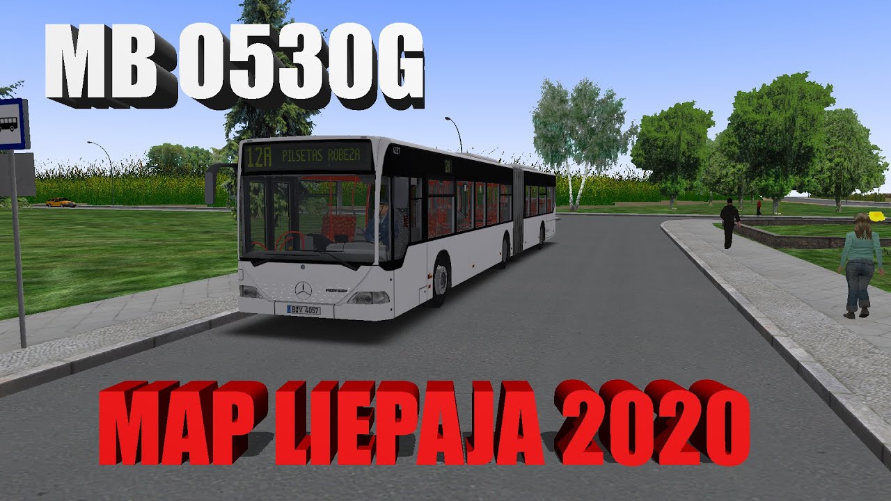 OMSI 2 + BUS COMPANY SIMULATOR | Map Liepaja 2020 | Line 12A | Bus MB O350G