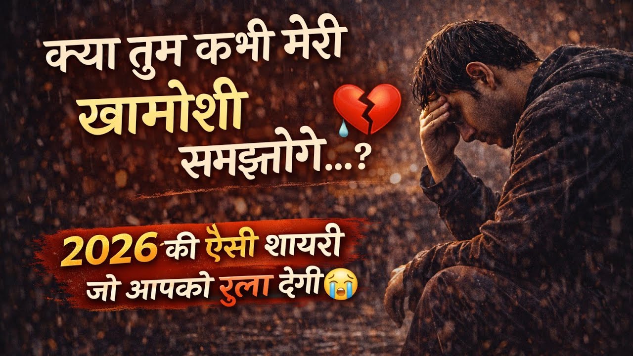 क्या कभी तुम मेरी खामोशी समझोगे…?😭💔 Bewafa Shayari | Shayari | Hindi Shayari  शायरी #trending #sad