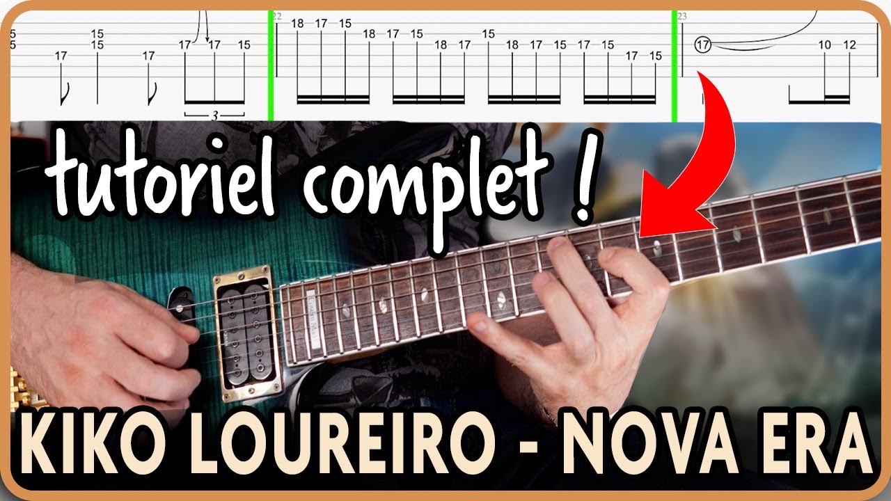KIKO LOUREIRO /Angra -  Nova Era solo cover - TUTORIAL w/ Tabs