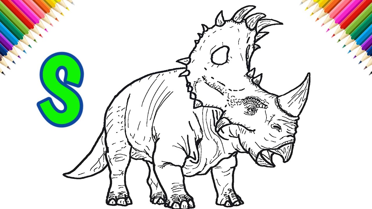 How to Draw Sinoceratops | Step by Step