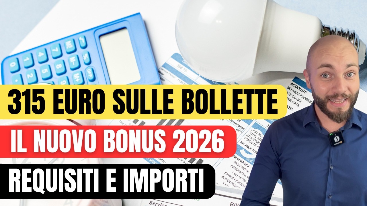 💶 Bonus bollette 2026: arrivano 315€ ✅ Requisiti ISEE e novità!