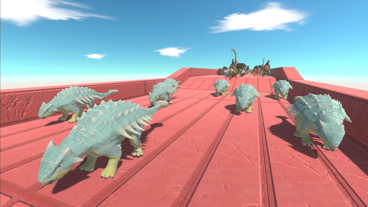 Race to eat Ankylosaurus Bumpy - Animal Revolt Battle Simulator