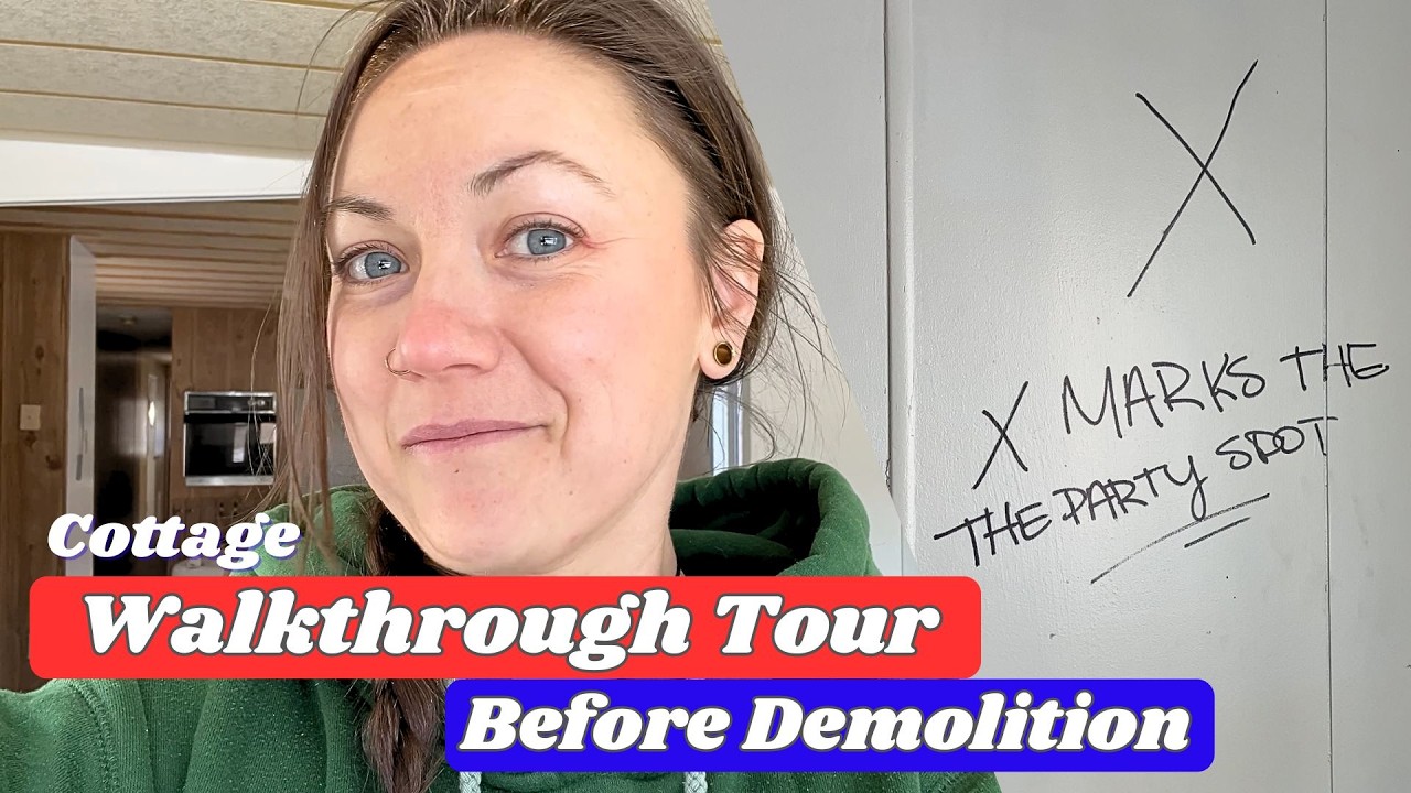 Ep 3. Cottage Walkthrough Tour - Before Demolition - Mobile Home Trailer