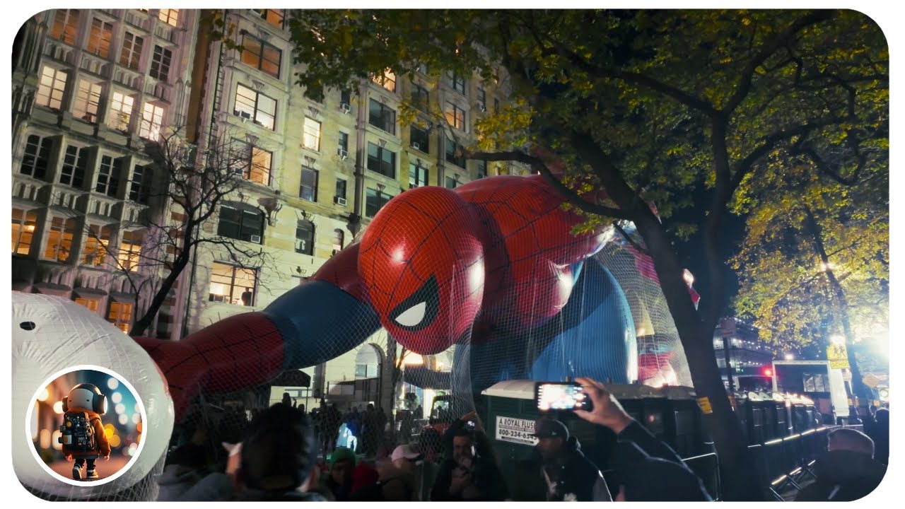 [4K] The Night Before Thanksgiving: Experience Macy's 2024 Parade Balloon Inflation Celebration