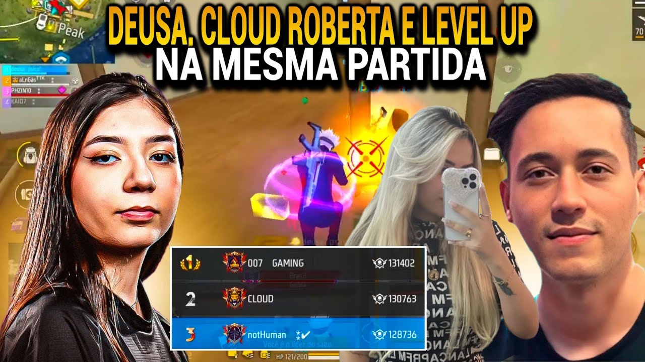 DEUSA CAIU CONTRA A CLOUD ROBERTA E O LEVEL UP NA MESMA PARTIDA DA GUERRA DE GUILDAS