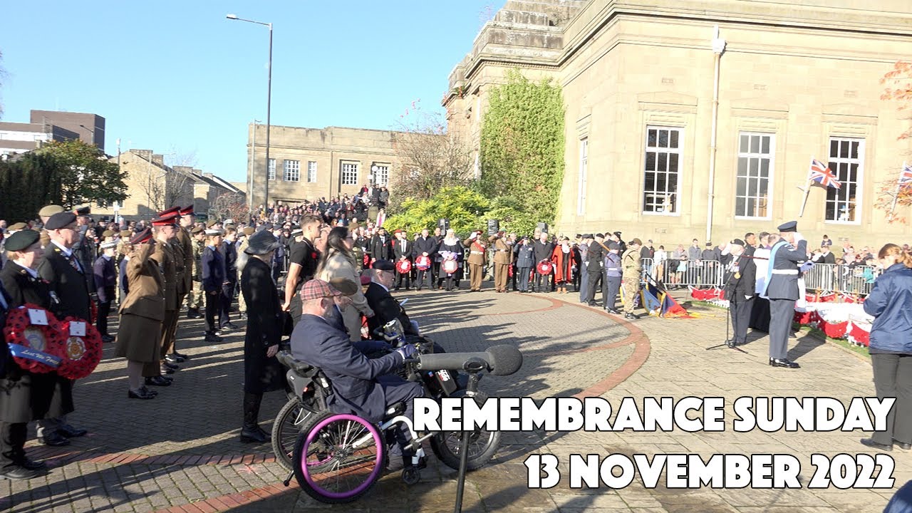 Remembrance Sunday in Burnley 13 November 2022