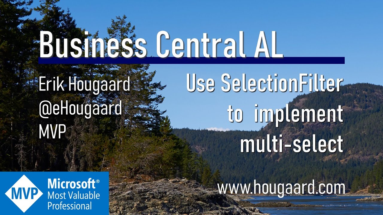Use SelectionFilter to implement multi-select in AL and Business Central