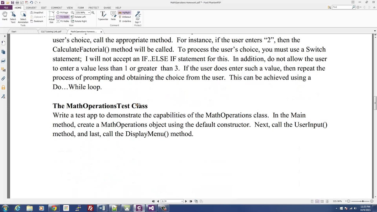 C# Programming: Creating a Menu with Switch Statement