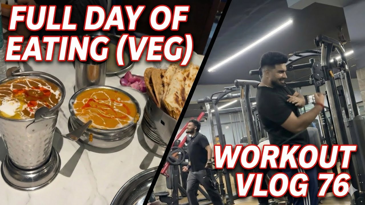How I Built Muscle as a Vegetarian (Indian Diet)& Workout | Vlog 76