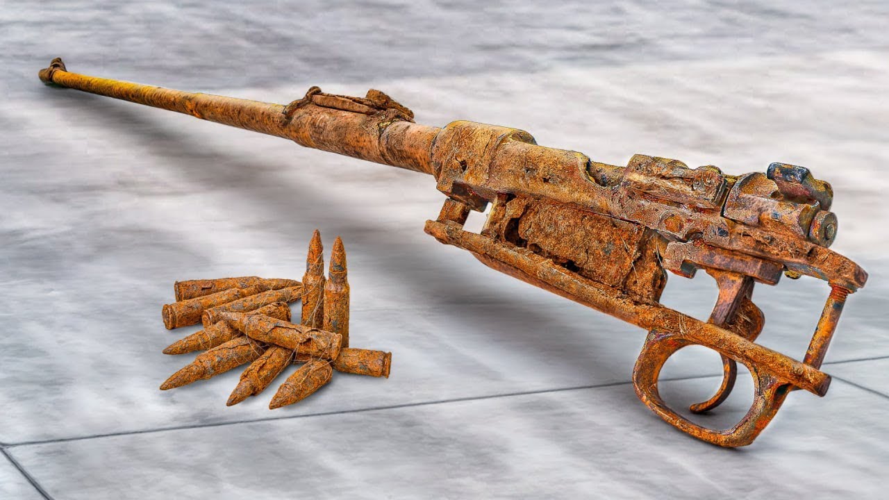 Rusty German Mauser K98 ASMR Restoration | World War 2 Rifle Rebuild