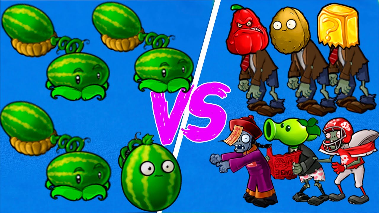 99 Melon-pult + Melon Nut  Vs 999 Zombies | Plants Vs Zombies