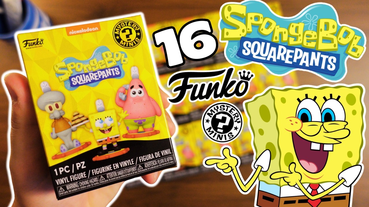 16 Spongebob Squarepants Funko Mystery Mini Blind Boxes!