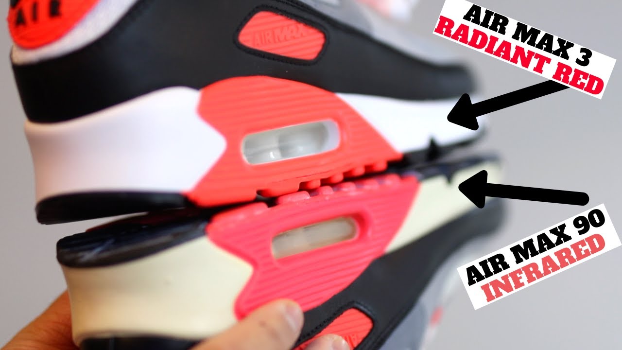 THE BEST Air Max OG IS BACK!! Air Max 3 Radiant Red vs 'Air Max 90 Infrared'!