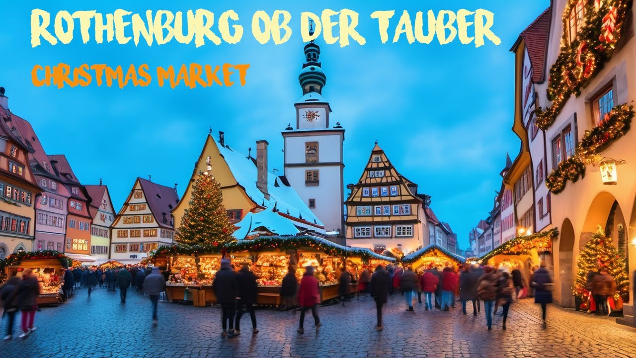 Christmas in a Medieval Wonderland: Rothenburg ob der Tauber | 4K walking | Christmas Market