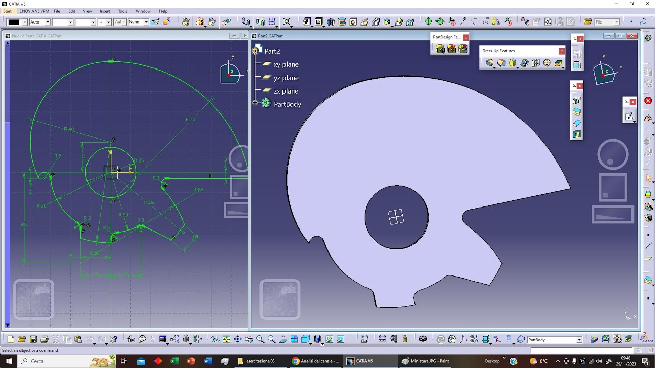 Catia v5: Esercitazione 3