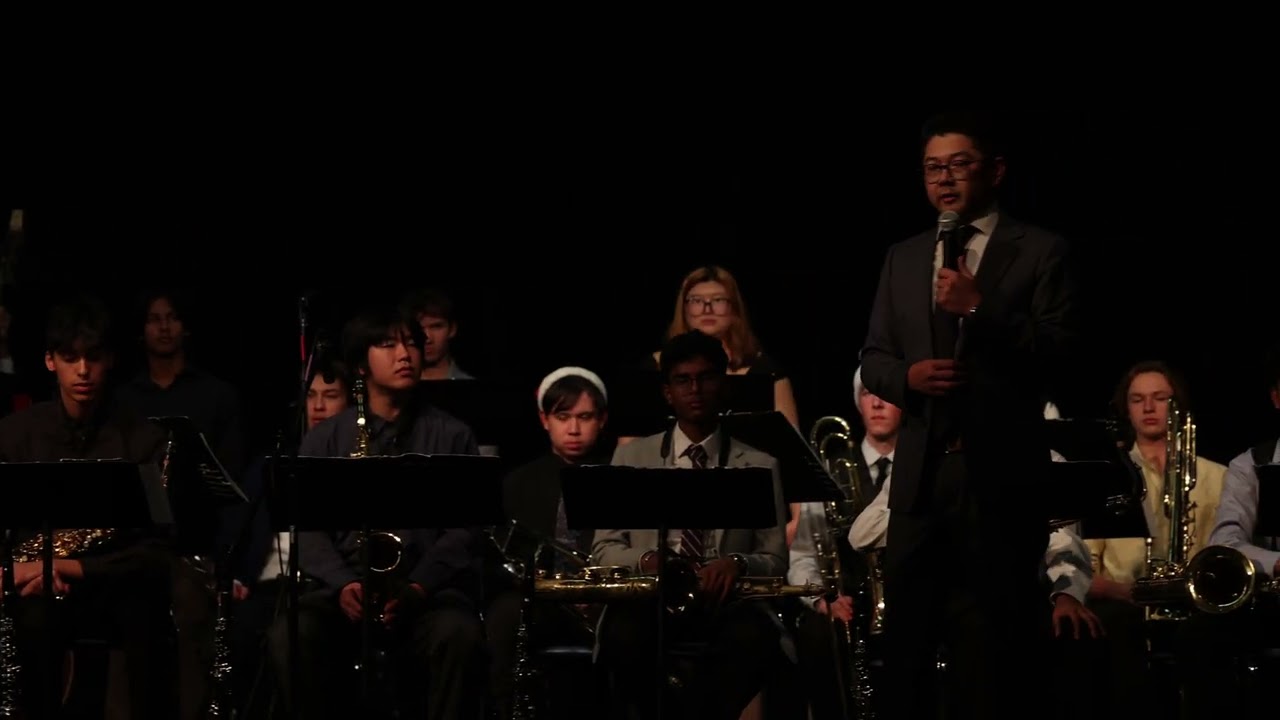 12/12/24 Winter Performance Jazz A - introduction of conductor (KX)