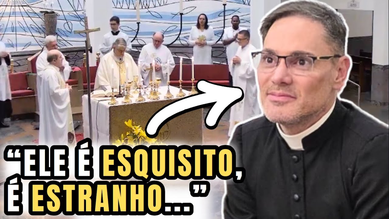 PADRE JOÃOZINHO DIZ NA MISSA QUE PADRE FÁBIO MARINHO É ESTRANHO