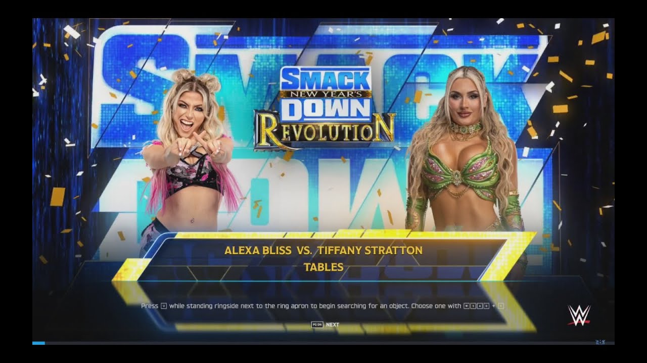 WWE 2K25 ALEXA BLISS vs TIFFANY STRATTON TABLES MATCH