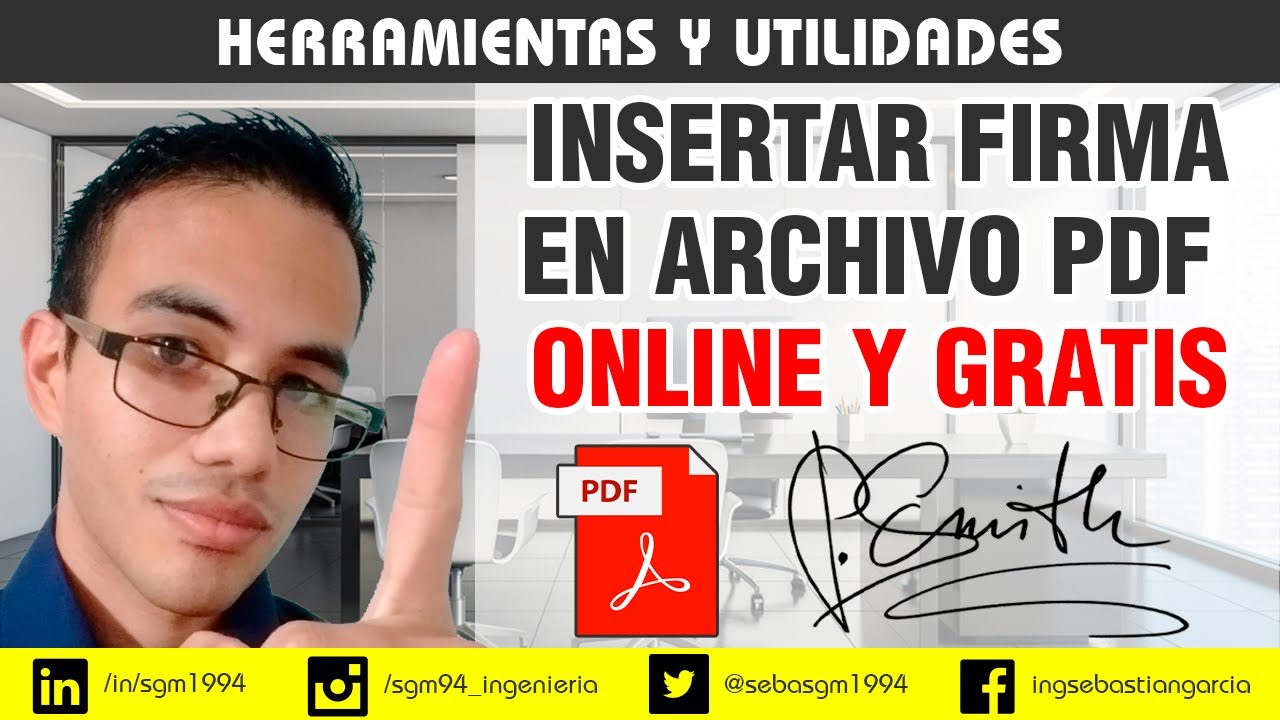 Firmar un documento PDF sin programas