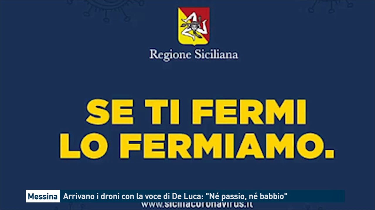 Messina: Arrivano i droni con la voce di De Luca: 