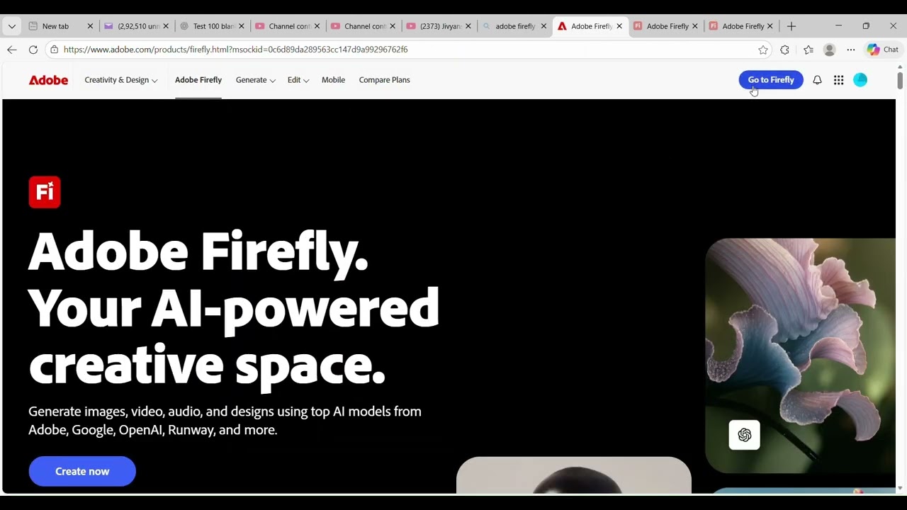 “Make AI Videos FREE!” + fun AI icon + FREE AI Video Maker | Adobe Firefly Tutorial