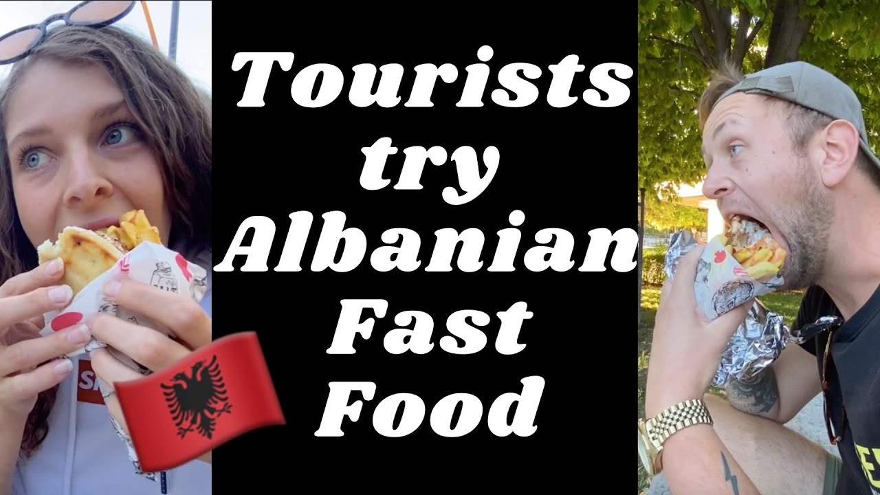 Tourists try ALBANIAN FAST FOOD! | Street food tour | Albania 2021