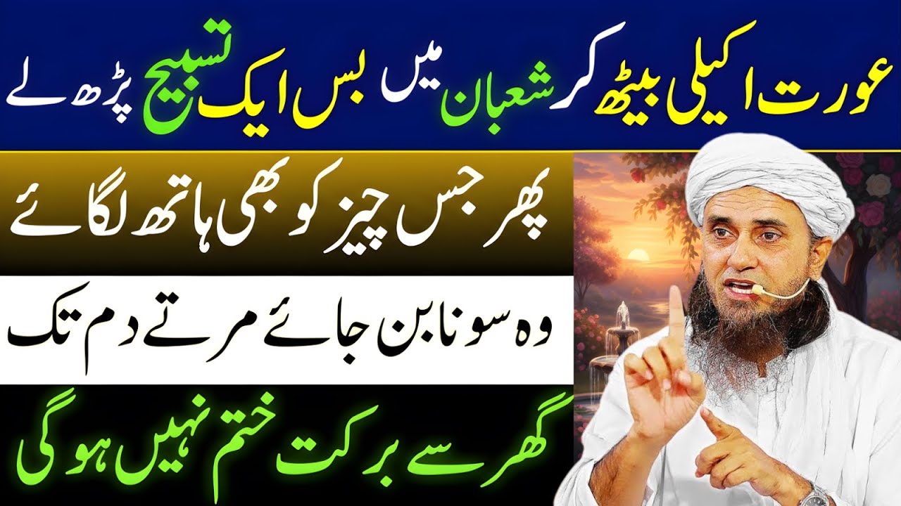 Mahe Shaban Ka Khas Amal | Aik Tasbih Se Rizq, Shifa Aur Hajat | Mufti Tariq Masood Bayan 2026