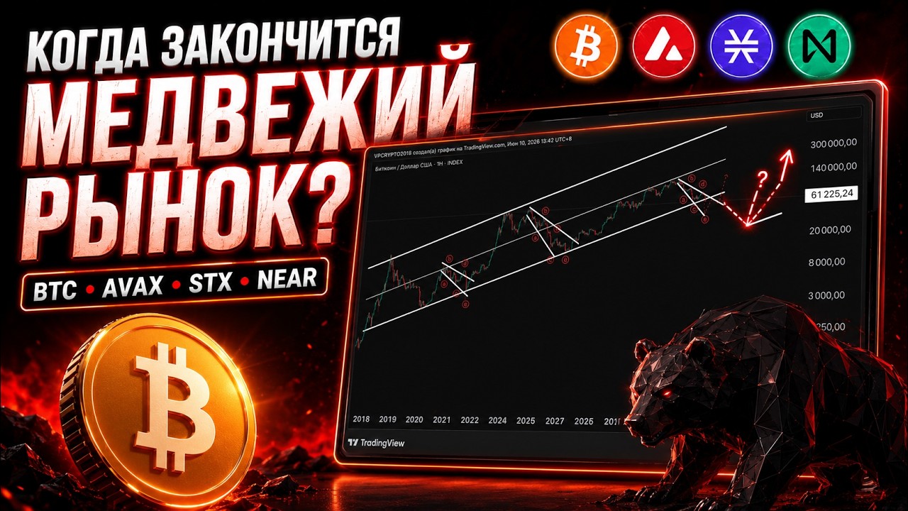 ⚪ Когда закончится медвежий рынок? TOTAL, BTC, AVAX, STX, NEAR - мой сценарий до Нового года