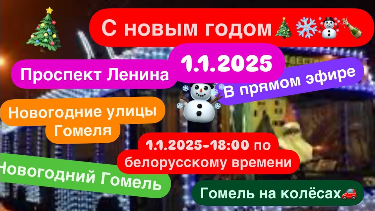Новый год 2025  Гомель проспект Ленина#гомель #новыйгод #беларусь #shortsvideo #shirt#беларусь