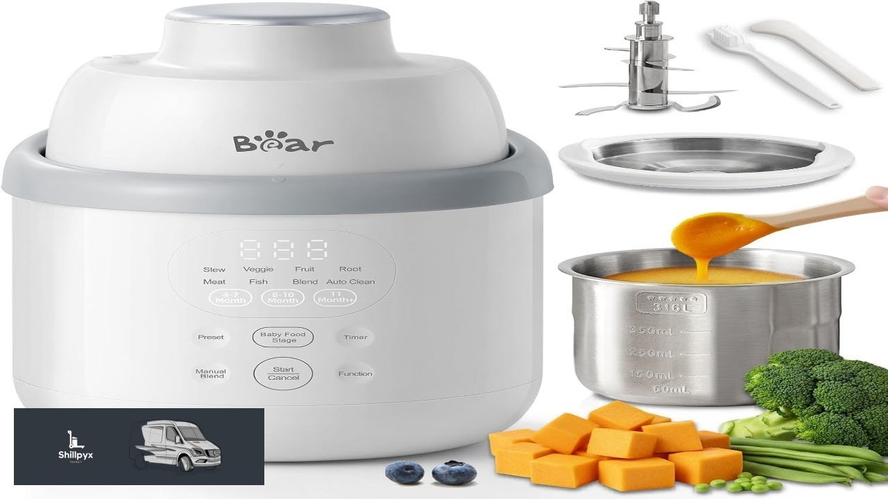 Bear NutriEase AllStage Stainless Steel Baby Food Maker Steamer and Blender Truly