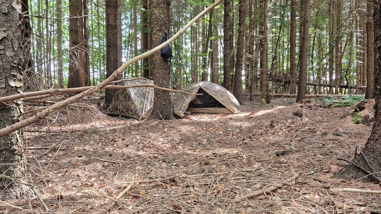 24h mit Frau im Wald #wildcamping #survival #outdoor #freesoldier #wood #wildcampinggermany 
