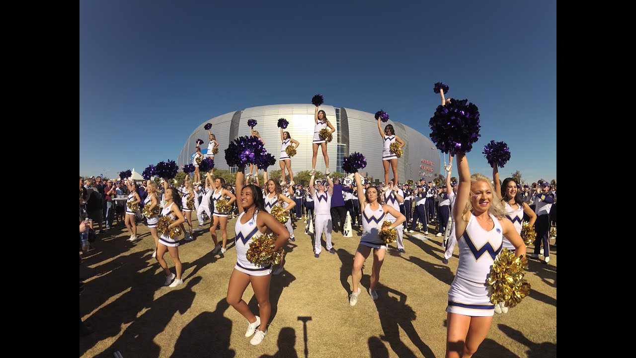 Husky Marching Band & UW Spirit perform at the Fiesta Bowl tailgate in VR180