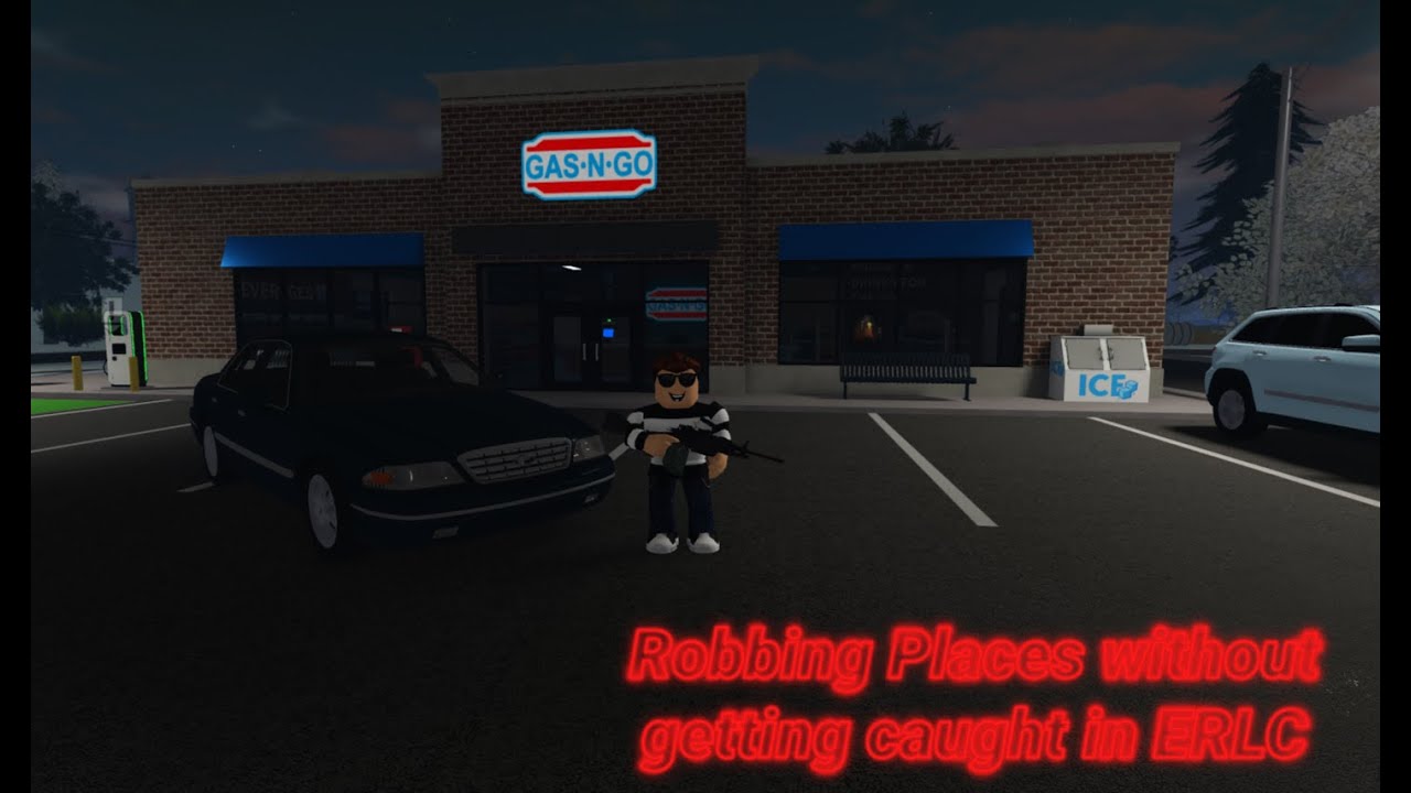 Robbing Stores in ERLC without getting arrested on Roblox...