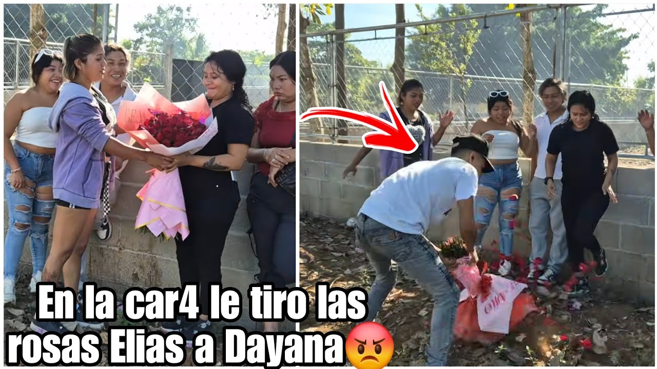 Fuerte bronca|Elias en la car4 le restregó las flores a Dayana que le mando su nuevo novio😡