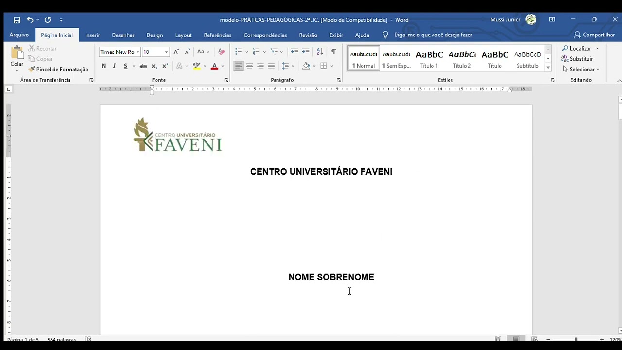 Passo a passo Prática profissional 2ª Licenciatura Faveni