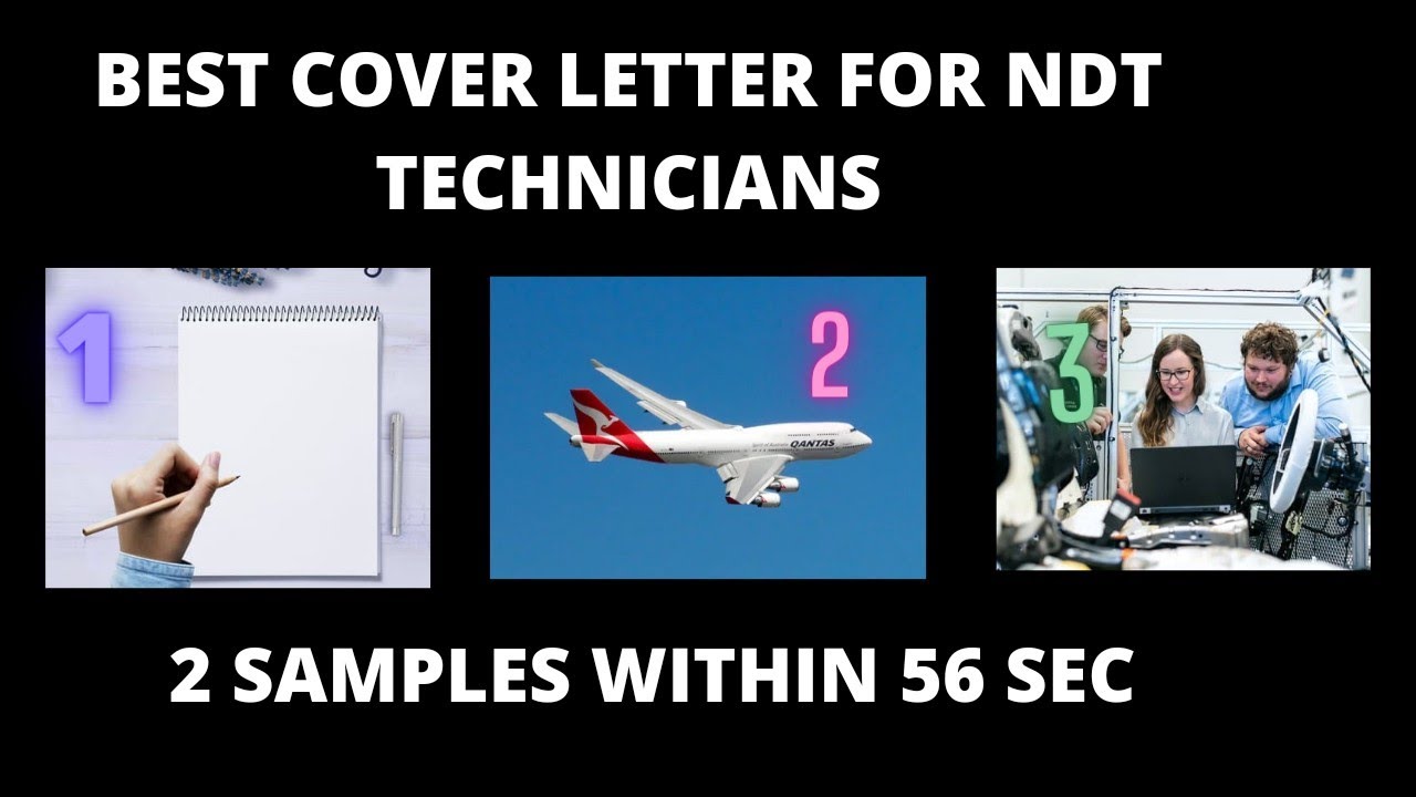 Cover letter samples for NDT technician || qc welding inspector tamil