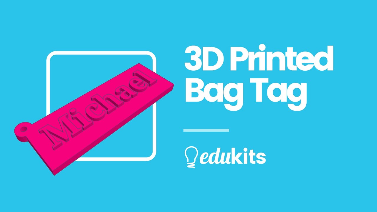 Design your own 3D printed bag tag