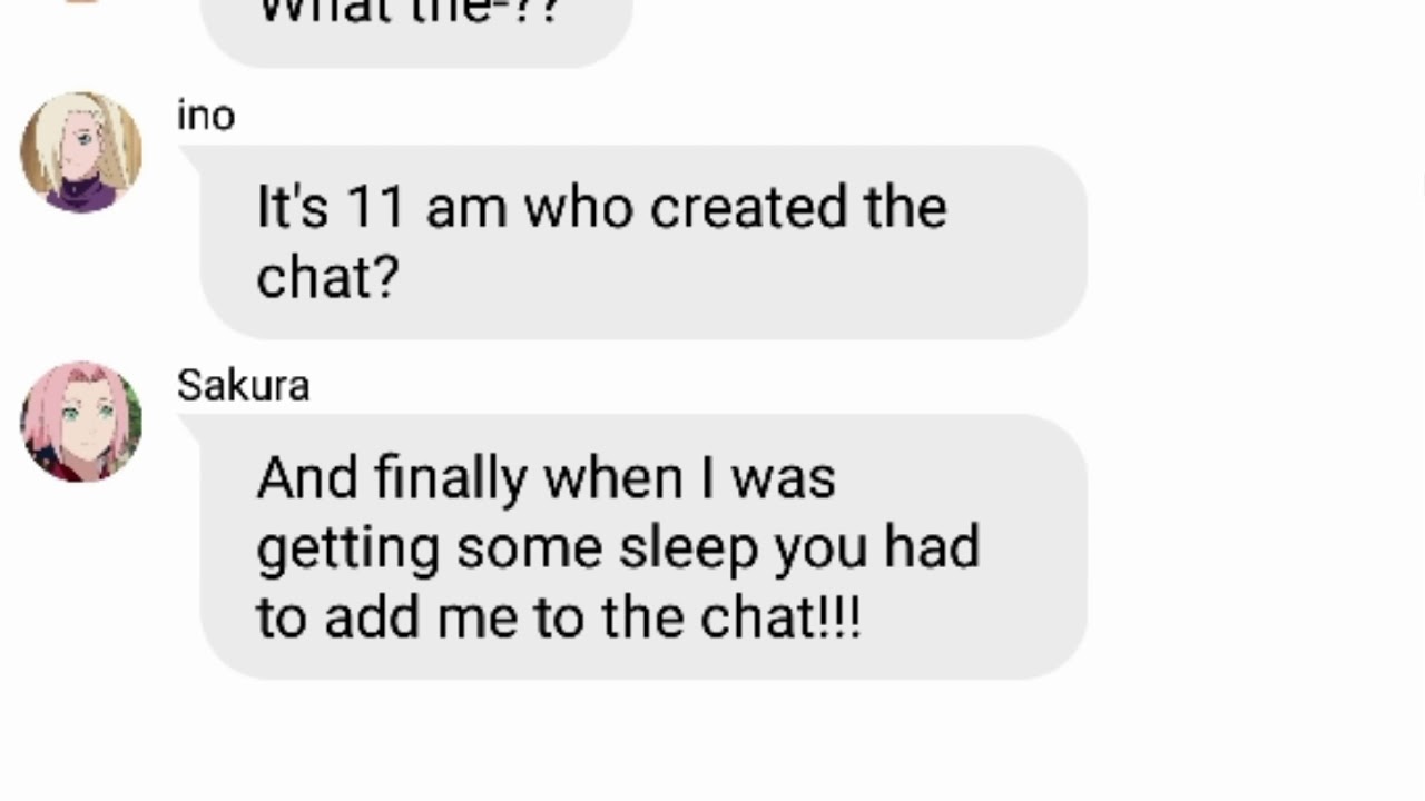 Naruto shippuden group chat lyric prank (life is fun)