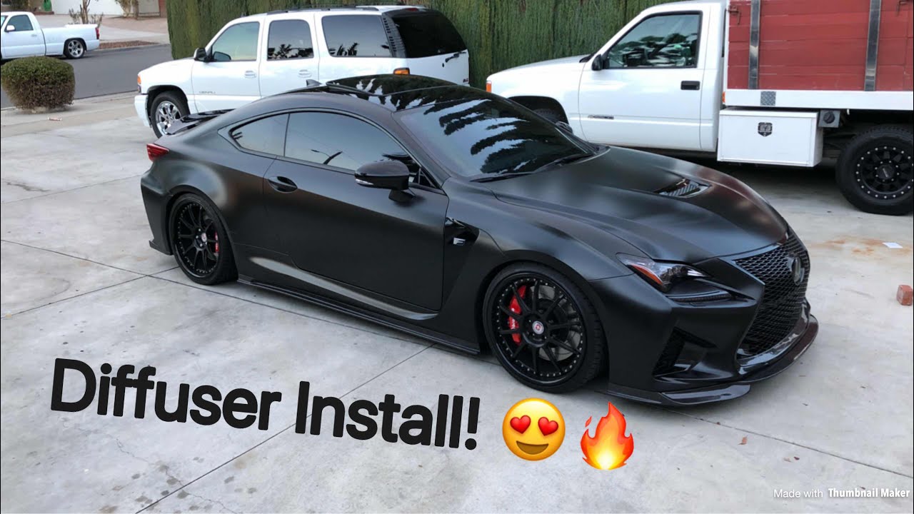 RCF Lexon Carbon Diffuser Install plus Novel Japan Sideskirts!