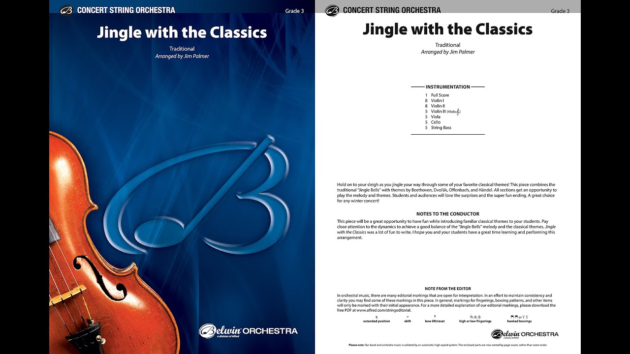 Jingle with the Classics, arr. Jim Palmer  – Score & Sound