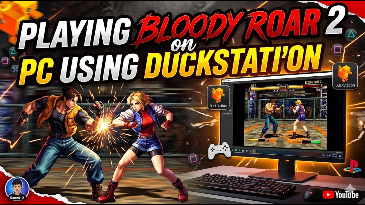 Playing PS1 Game 