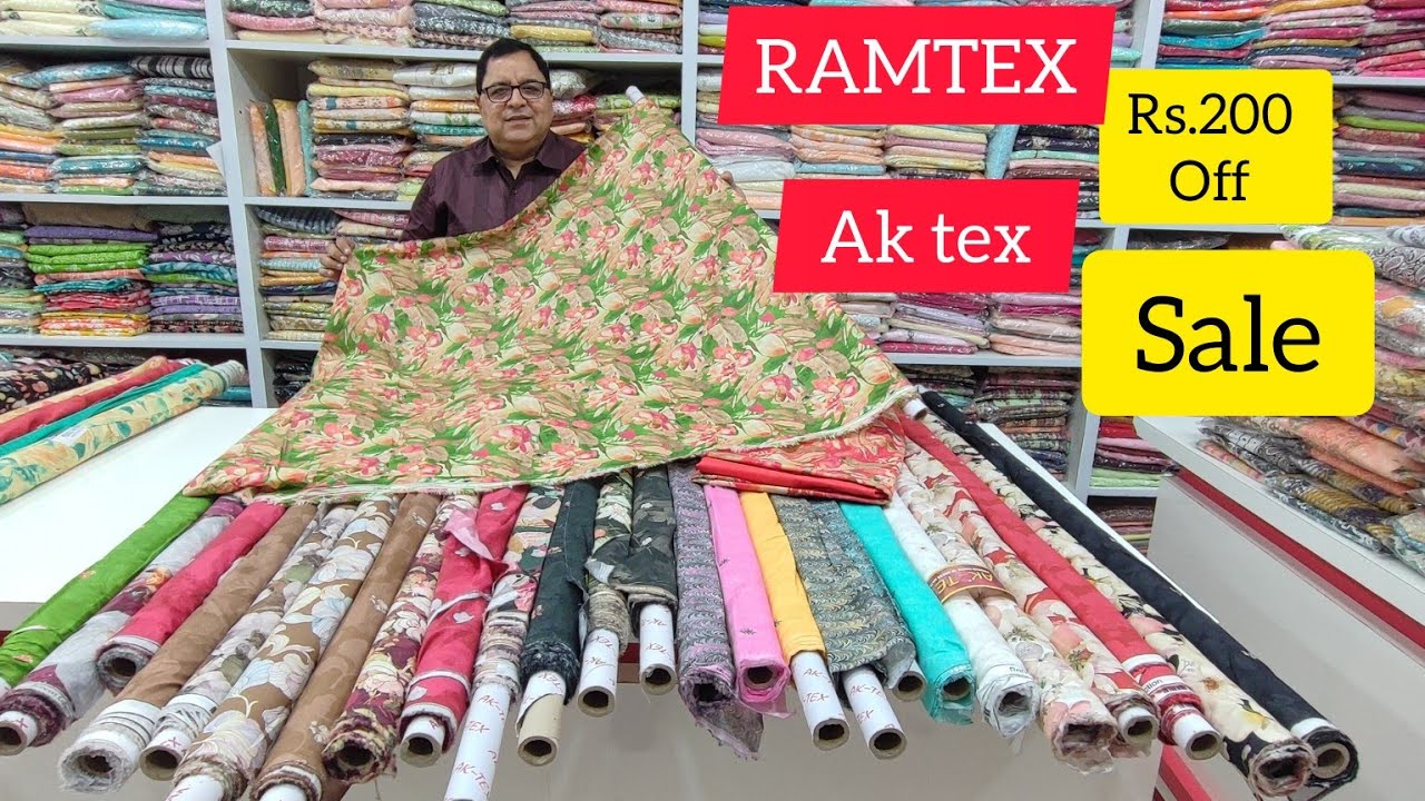ALLOVER MATCHING COTTON SUITS RS.200 LESS RAMTEX & AK TEX SUITS SALE SALE