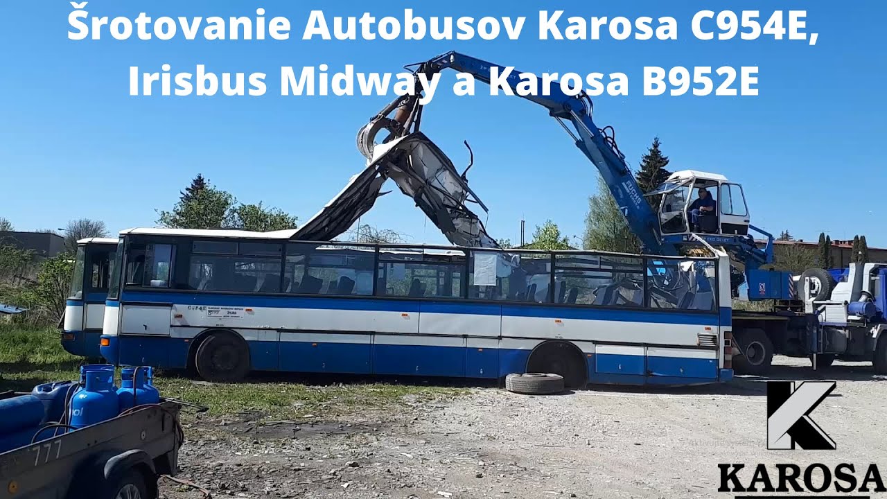 Šrotovanie autobusov značky Karosa a Irisbus Midway