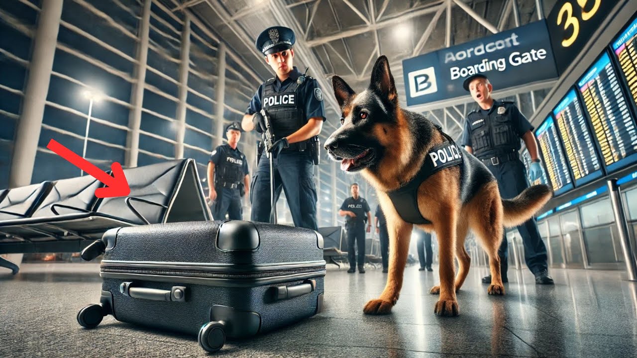 Police Dog Tracks Criminal After Mysterious Suitcase Is Left at JFK Airport for Days...