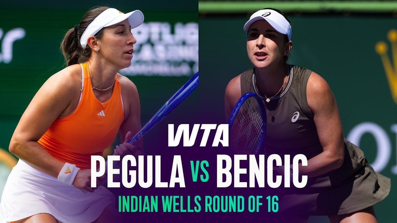 Jessica Pegula vs. Belinda Bencic | 2026 Indian Wells Round of 16 | WTA Match Highlights
