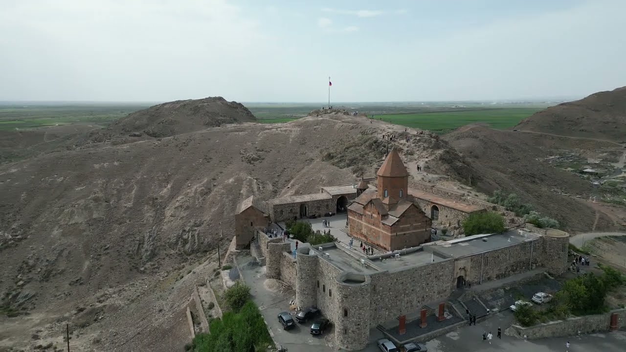 Drone view of Khor Virap Monastery | Armenia