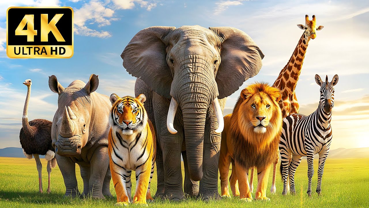 Wildlife Sanctuary 4K &ndash; Peaceful Moments of Wild Animals with Soothing Music