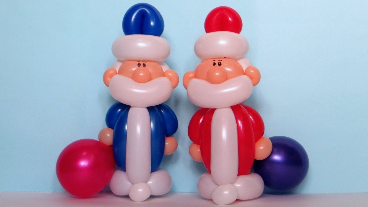 Дед Мороз из шаров / Santa Claus of balloons (Subtitles)